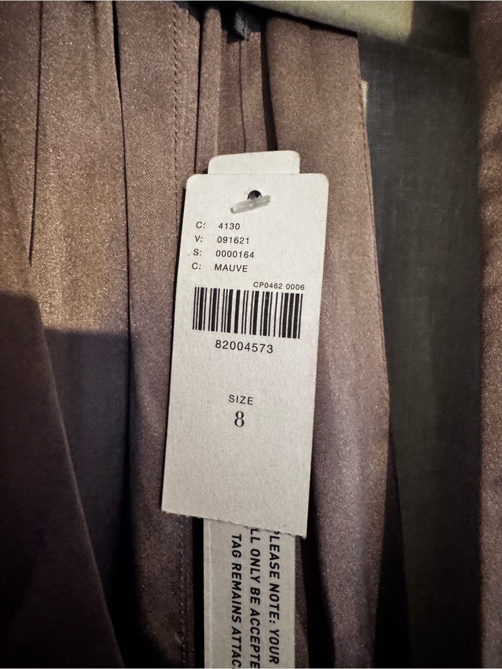 ANTHROPOLOGY silk Midi Dress in Taupe 8 new with tags - Picture 10 of 13